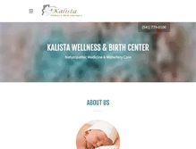 Tablet Screenshot of kalistawellness.com